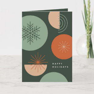 Abstract Holiday Circles Card