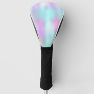 Abstract Hologram Colourful Pink Blue Golf Head Cover