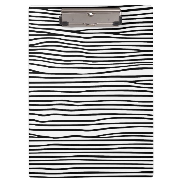 Abstract horizontal lines_black clipboard (Front)