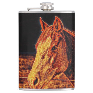Abstract Horse Head Flask