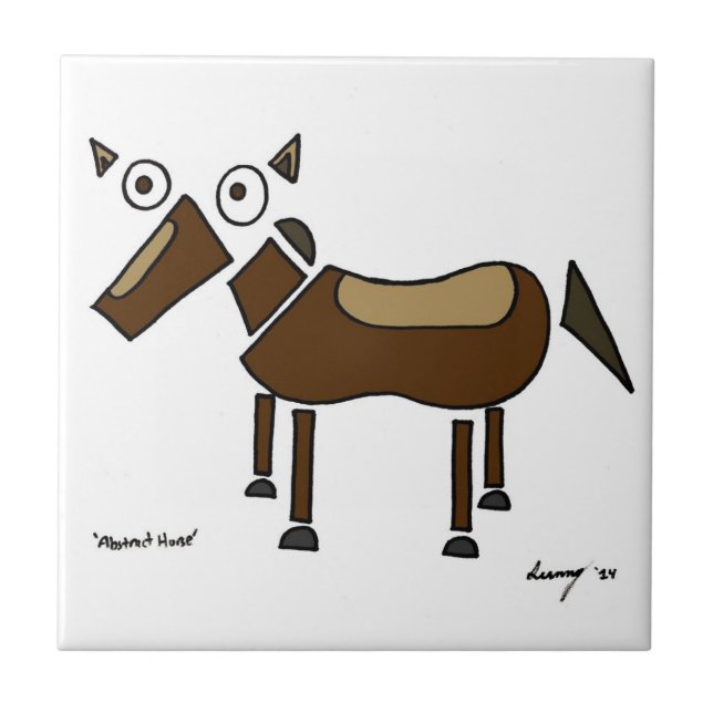 Abstract Horse Tile (Front)