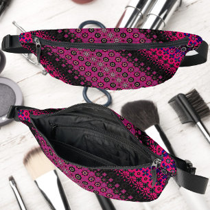 Abstract Hot Pink Pattern Fanny Pack