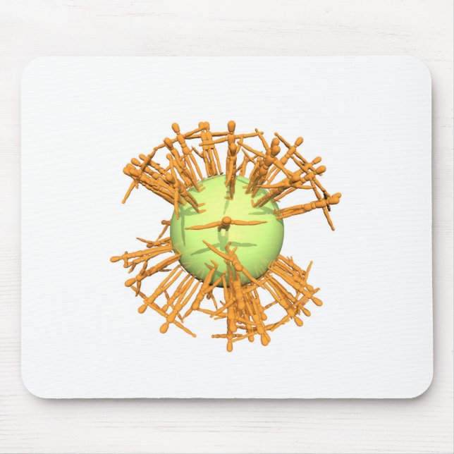 Abstract human mouse mat (Front)