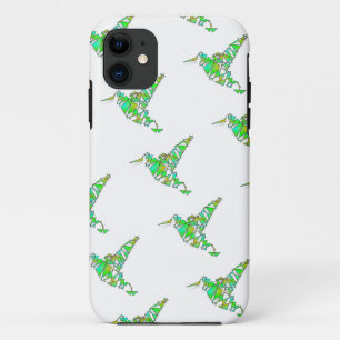 Abstract Hummingbird iPhone 11 Case