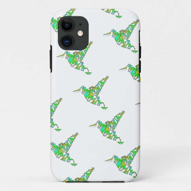 Abstract Hummingbird Case-Mate iPhone Case (Back)