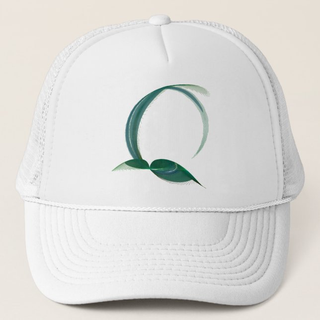 Abstract Hummingbird Trucker Hat (Front)