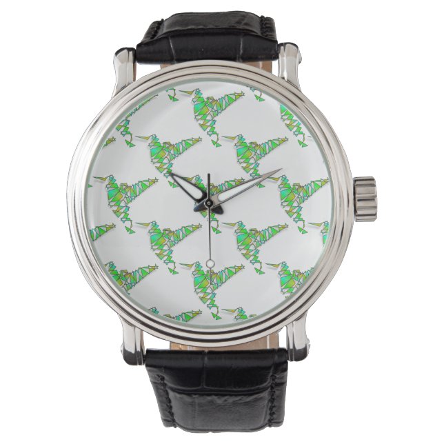Abstract Hummingbird Watch (Front)
