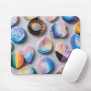 Abstract Identity Tokens Mouse Mat