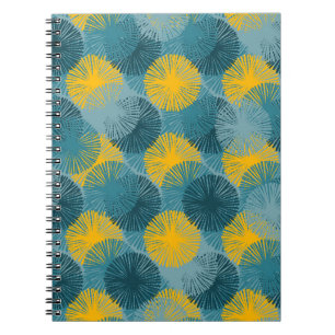 Abstract Ikat and boho style handcraft fabric patt Notebook