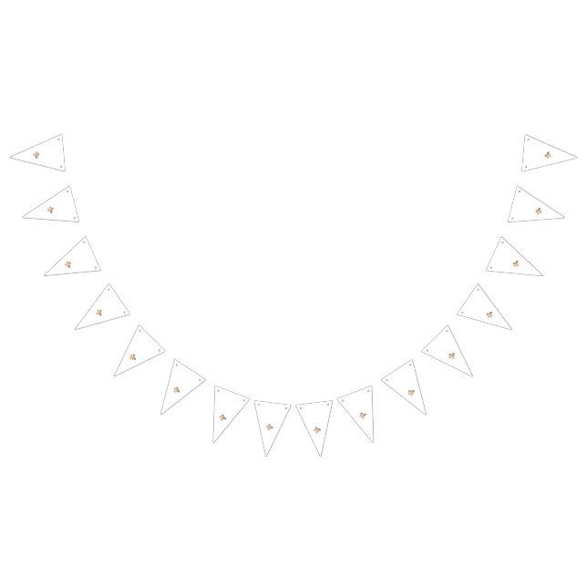 Abstract illustration of a branch with light beige bunting  (All)