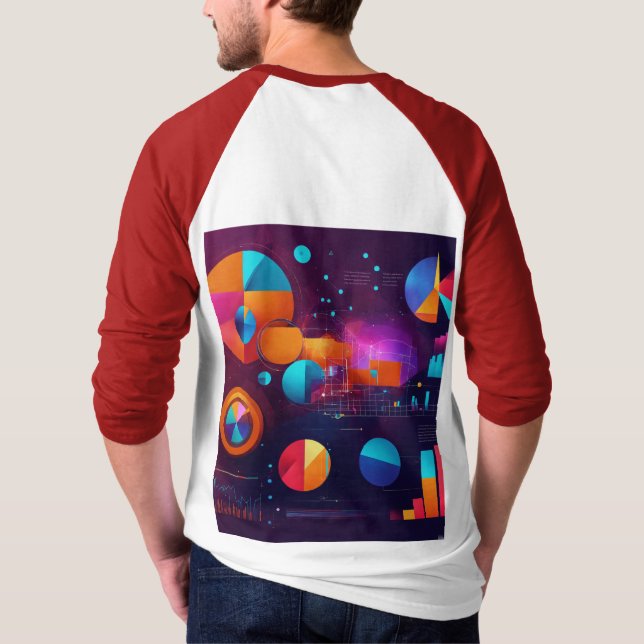 Abstract Illustration of Data and Analytics T-Shirt (Back)