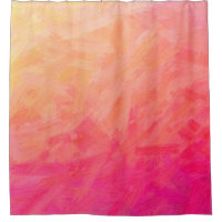 Abstract illustration of pink, yellow Bristle Brus