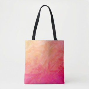 Abstract illustration of pink, yellow Bristle Brus Tote Bag
