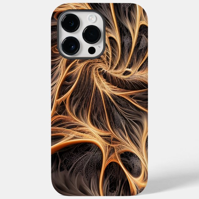 Abstract image - 3D Fractal, digital art, braun Case-Mate iPhone Case (Back)