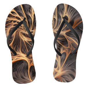 Abstract image - 3D Fractal, digital art, braun Flip Flops