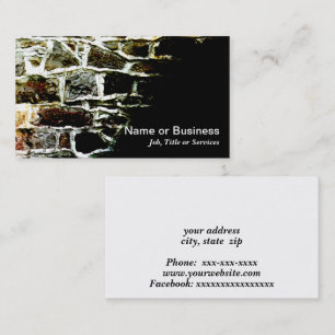 abstract image of a stone wall and mortar business card