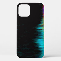 Abstract image of glitched LED screen. Broken vide