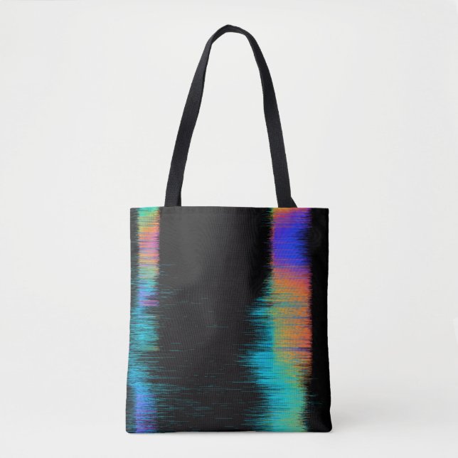 Abstract image of glitched LED screen. Broken vide Tote Bag (Front)