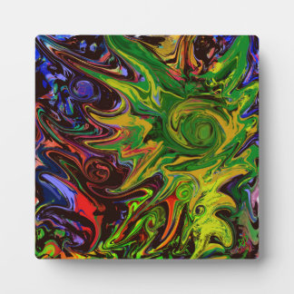Abstract image titled "Worlds Emerge" Plaque