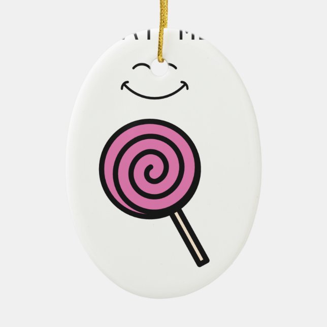 Abstract Imposto Colour Composition Ceramic Tree Decoration (Front)