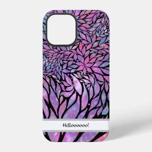 Abstract impressionist leaves iPhone 12 case