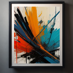 Abstract Impressionistic Painting Poster