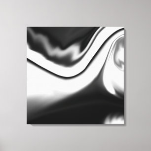 Abstract in Black and white Canvas Print