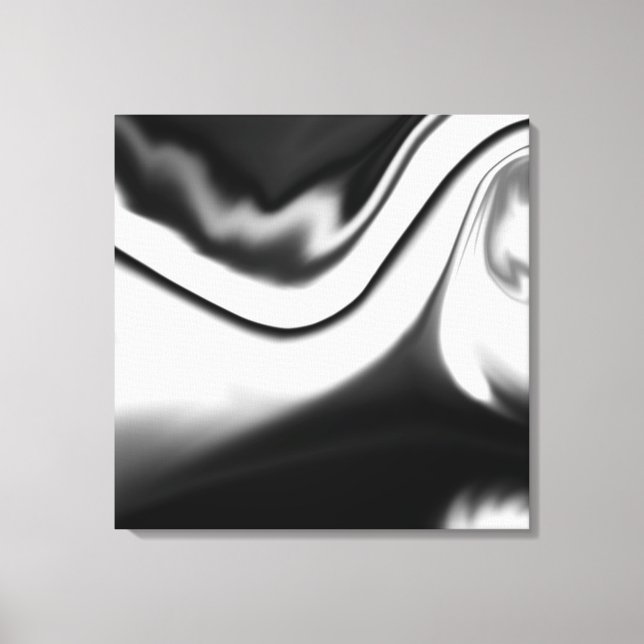 Abstract in Black and white Canvas Print (Front)