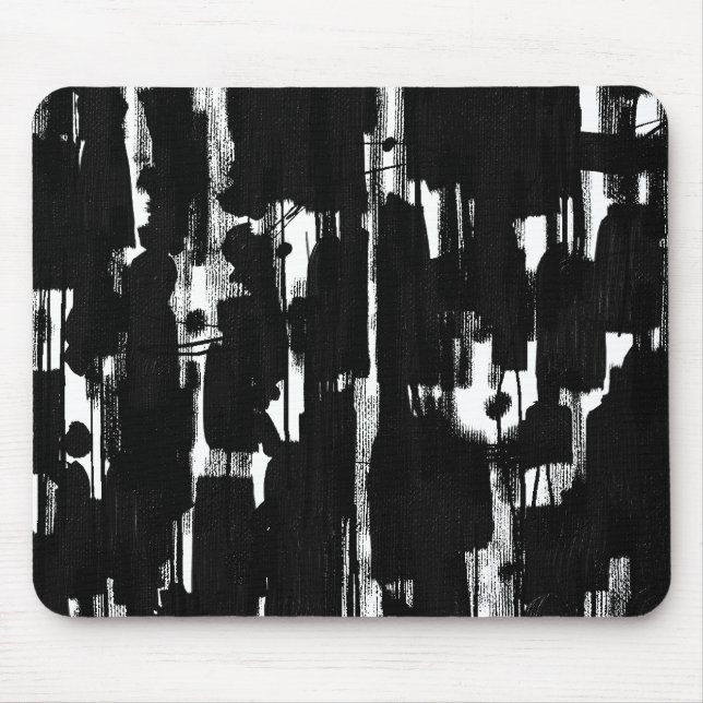Abstract in Black Mouse Mat (Front)