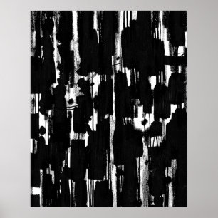 Abstract in Black Poster