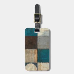 Abstract in Blue and Brown Luggage Tag