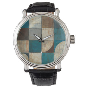 Abstract in Blue and Brown Watch