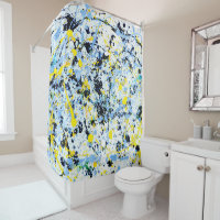 Abstract in Blue, Yellow & Black