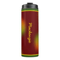 Abstract in Caribbean Colours with Name on DARK RE