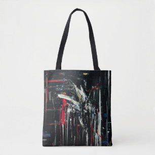 Abstract in dark colours tote bag