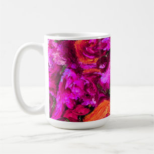 Abstract In Purples, Oranges, & Greens Coffee Mug