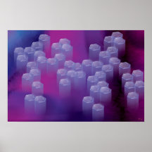 Abstract in Purples poster
