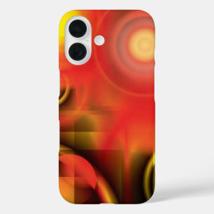 Abstract in Reds and Yellows iPhone 16 Case