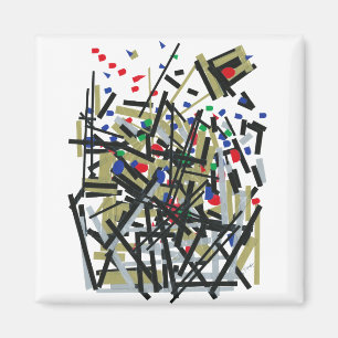 Abstract in Tape & Letterforms 1 Magnet