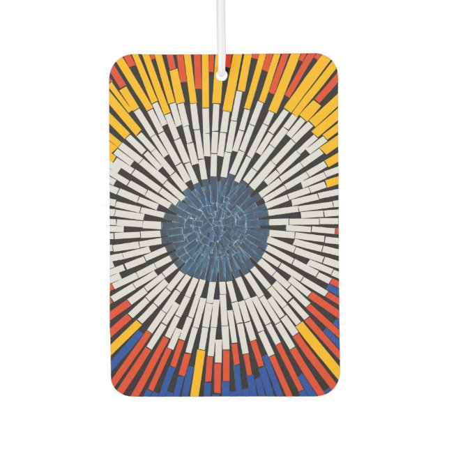 Abstract in Tape—Starburst Car Air Freshener (Front)