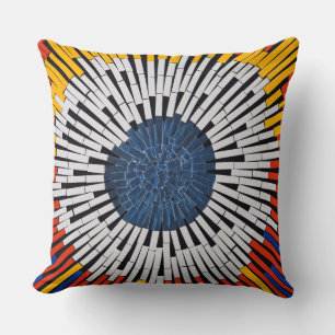 Abstract in Tape—Starburst Cushion