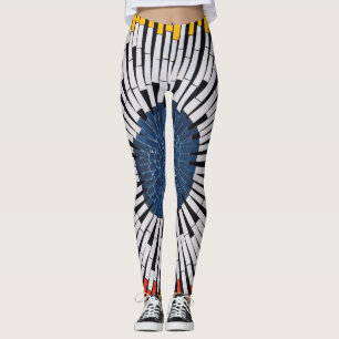Abstract in Tape—Starburst Leggings