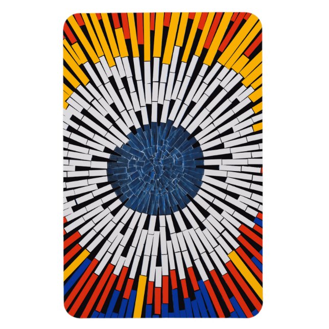 Abstract in Tape—Starburst Magnet (Vertical)