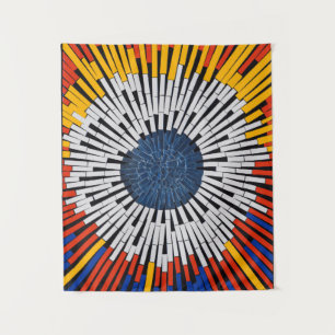 Abstract in Tape—Starburst Tapestry