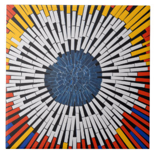 Abstract in Tape—Starburst Tile