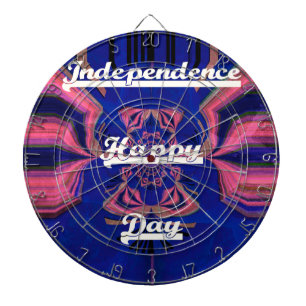 Abstract Independence Day Celebration Art Dartboard