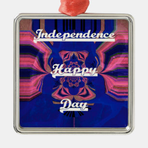 Abstract Independence Day Celebration Art Metal Tree Decoration