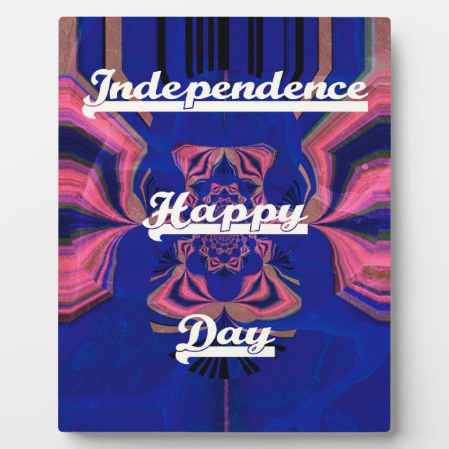 Abstract Independence Day Celebration Art Plaque (Front)