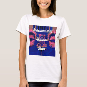 Abstract Independence Day Celebration Art T-Shirt