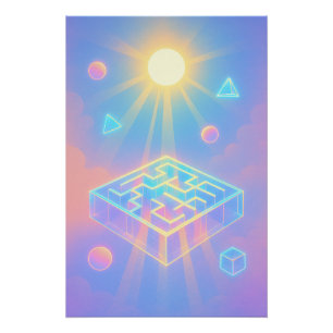 Abstract indie game 2025 poster